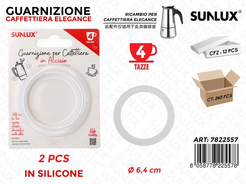 Guarnizione Caffet. Elegance 4T. 2PCS 6.4CM