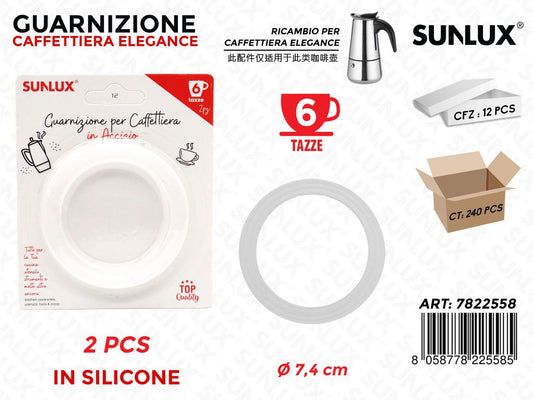 Guarnizione Caffet. Elegance 6T. 2PCS 7.4CM