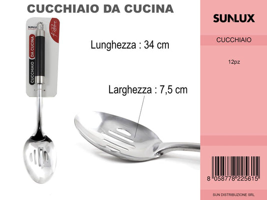 Cucchiaio in Acciaio da Cucina 34CM