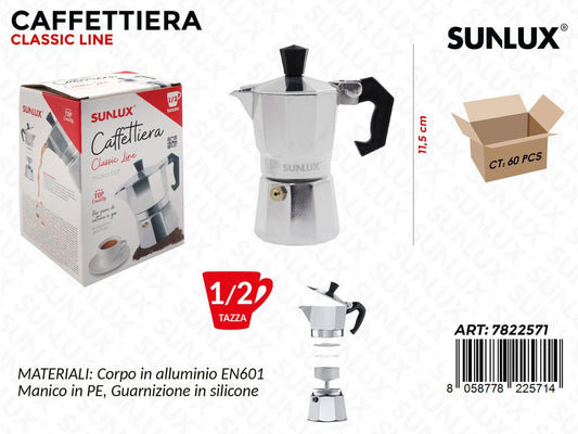 Caffettiera Classic 1/2TAZZA Alluminio En 601