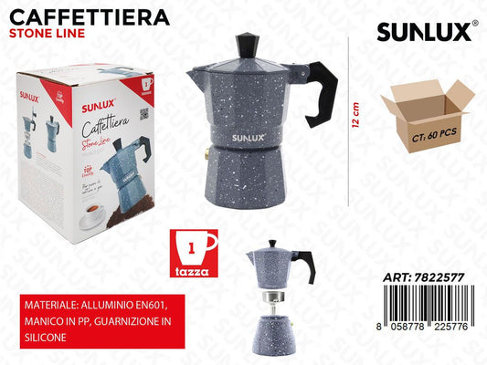 Caffettiera Stone 1TAZZA Alluminio En 601