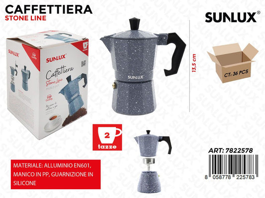 Caffettiera Stone 2TAZZE Alluminio En 601