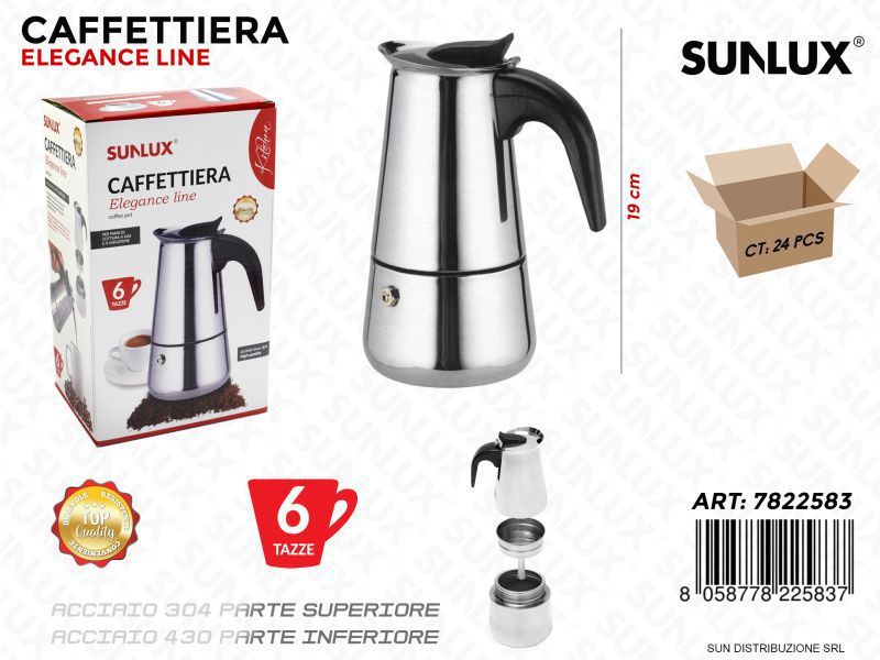 Caffettiera Elegance 6TAZZE Acc. 304-430