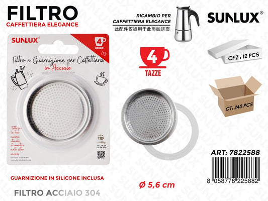 Filtro Caffet. Elegance Acc. 304 4T. 5.6CM