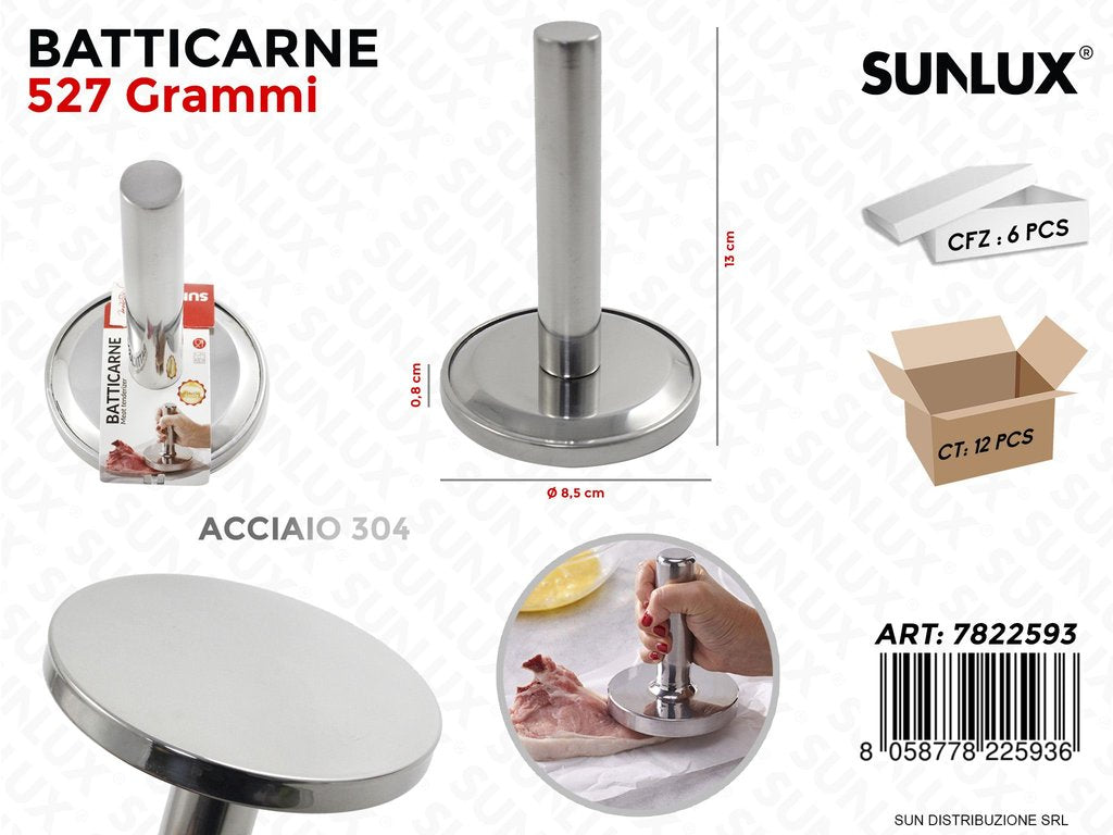 Batti Carne in Acciaio 304 527GR D. 8.5-13CM
