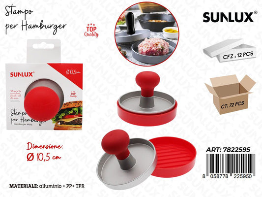 Sunlux Stampo Hamburger Allum. D.10.5CM