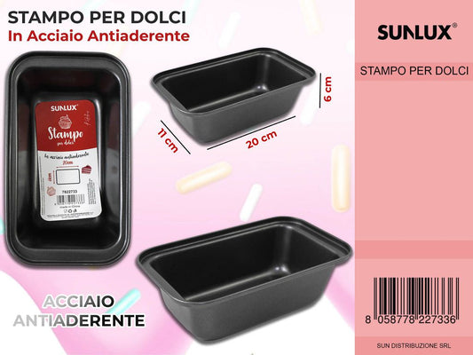 Stampo per Dolci in Acciaio 20*11*6 Cm