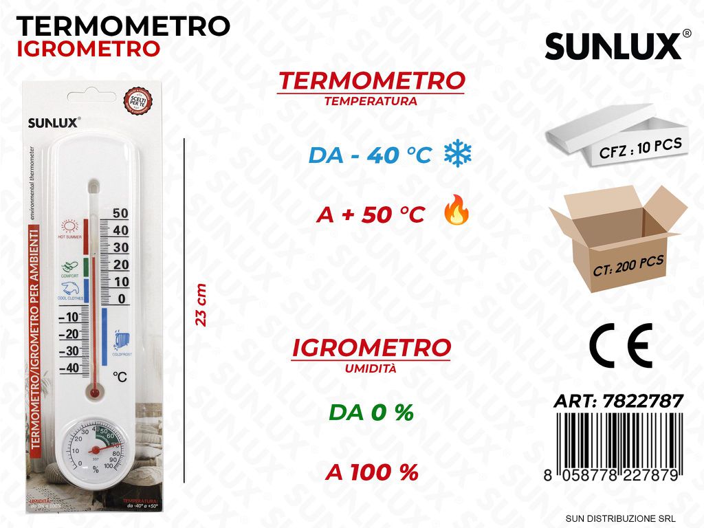 Termometro per Ambienti Temp. -40A50