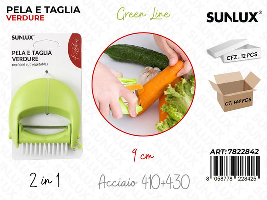 Pela e Taglia Verdure 2 in 1 9CM