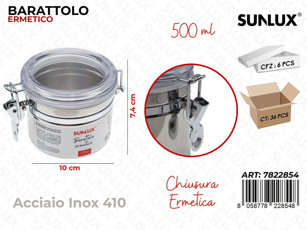 Sunlux Barattolo Ermetico Acc. 410 500ML 10*7.4CM