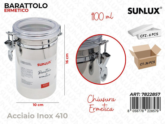 Sunlux Barattolo Ermetico Acc. 410 1100ML 10*16CM