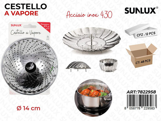 Cestello a Vapore Acciaio 430 D.14CM
