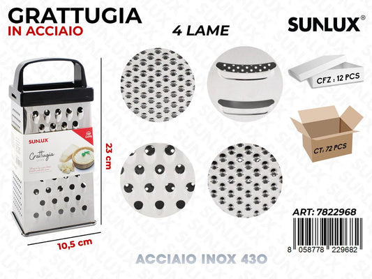 Grattugia 4LAME in Acciaio 430 10.5*23CM