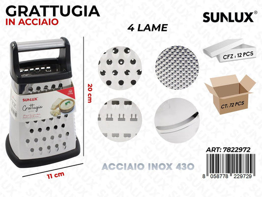 Grattugia 4LAME in Acciaio 430 11*20CM
