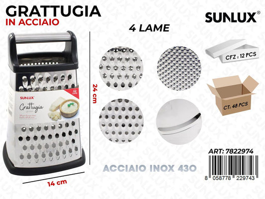 Grattugia 4LAME in Acciaio 430 14*24CM