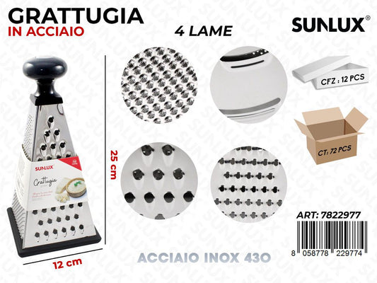 Grattugia 4LAME in Acciaio 430 12*25CM
