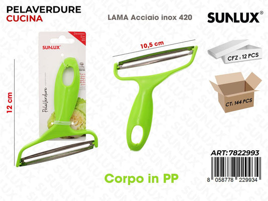 Sunlux Pelaverdure Acciaio 420 10.5*12CM