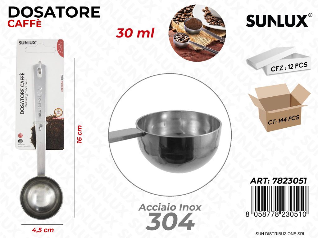 Dosatore Caffe in Acciaio 304 30ML 4.5*16CM