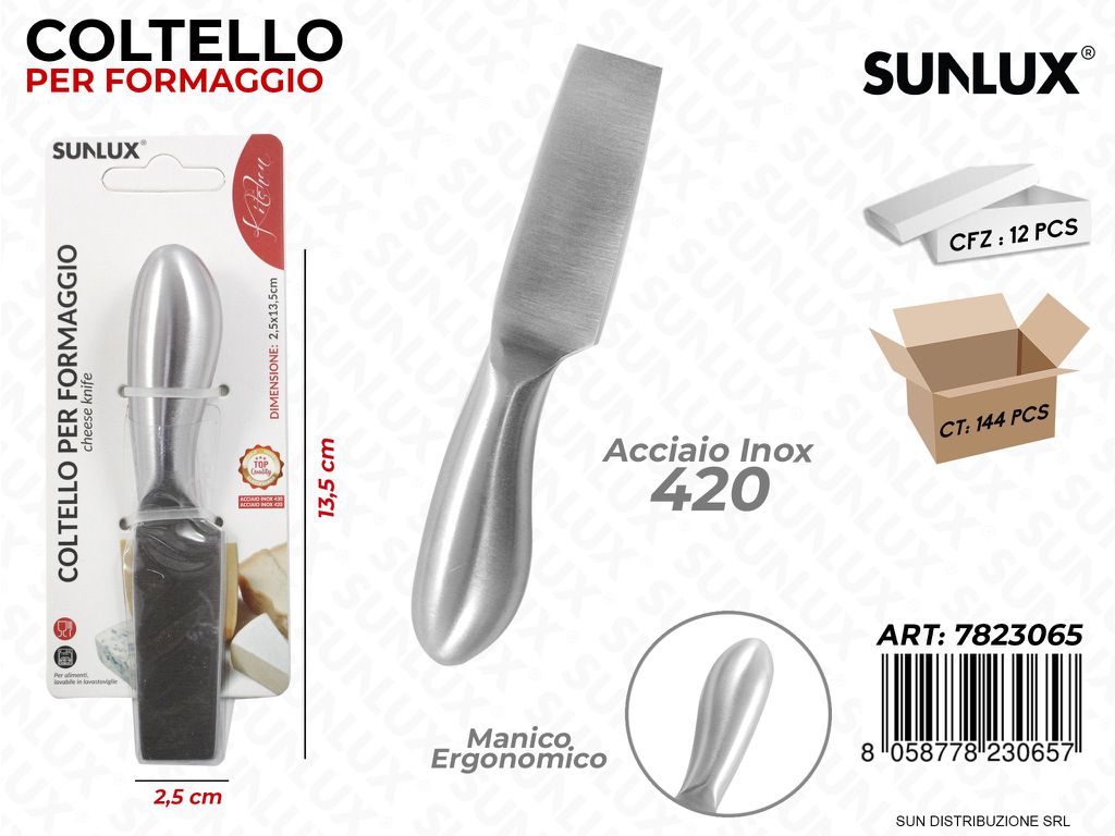 Coltello per Formaggio Acciaio 420 2.5*13.5CM