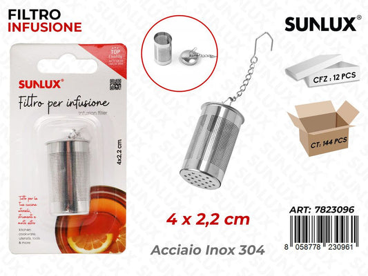 Sunlux Filtro Infusione Acc. Inox 304 4*2.2CM