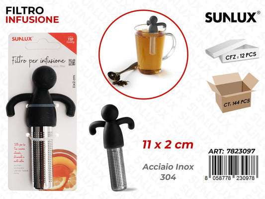 Sunlux Filtro per Infusione Acciaio 304 11*2CM