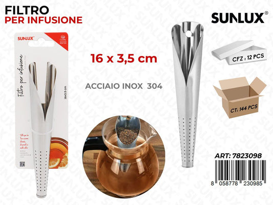 Sunlux Filtro Infusione Acciaio 304 16*3.5CM