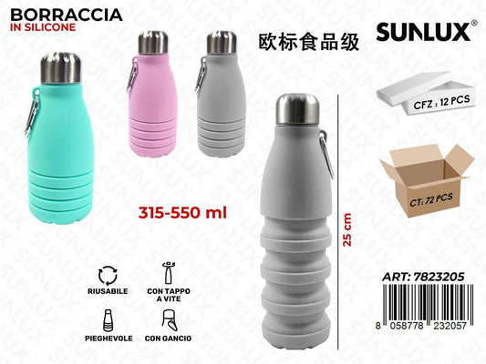 Sunlux Bicchiere Pieg. Silicone 315-550ML 25CM