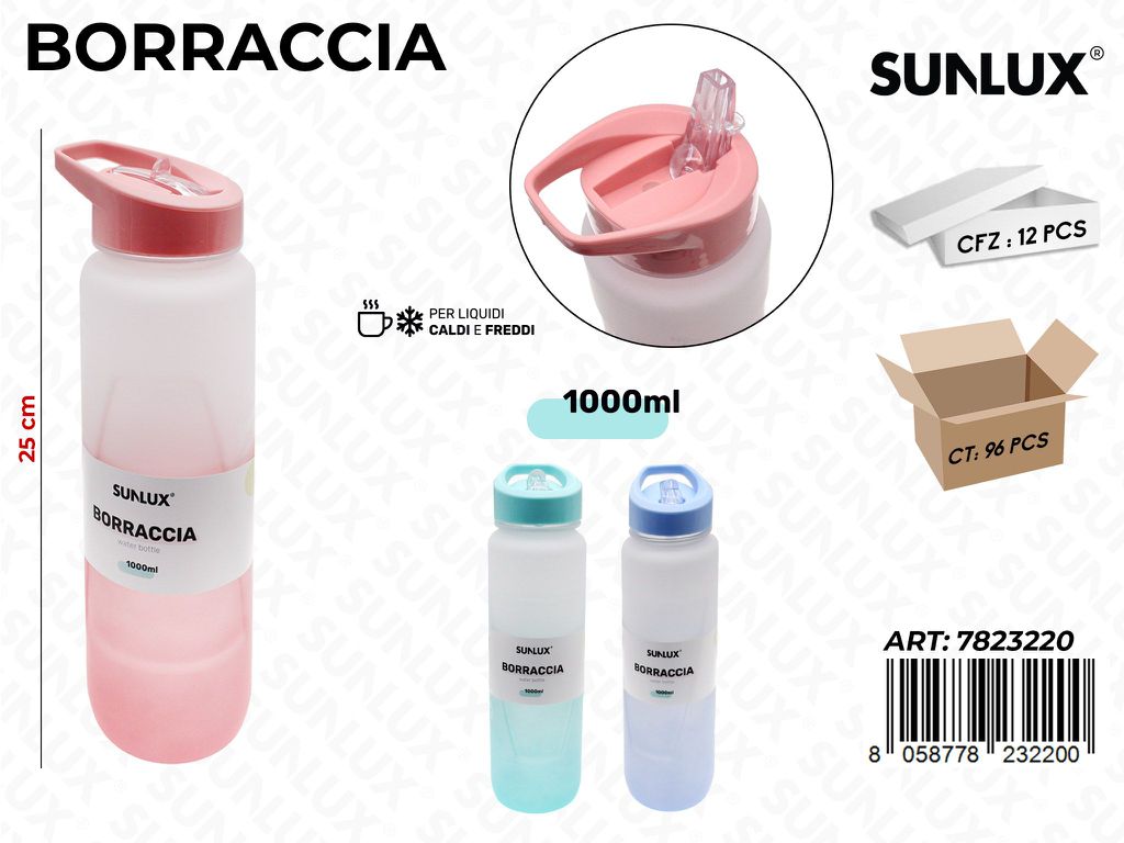 Sunlux Borraccia Col. Ass. 1000ML 25CM