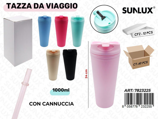 Sunlux Tazza da Viaggio Ass. 650ML 24CM