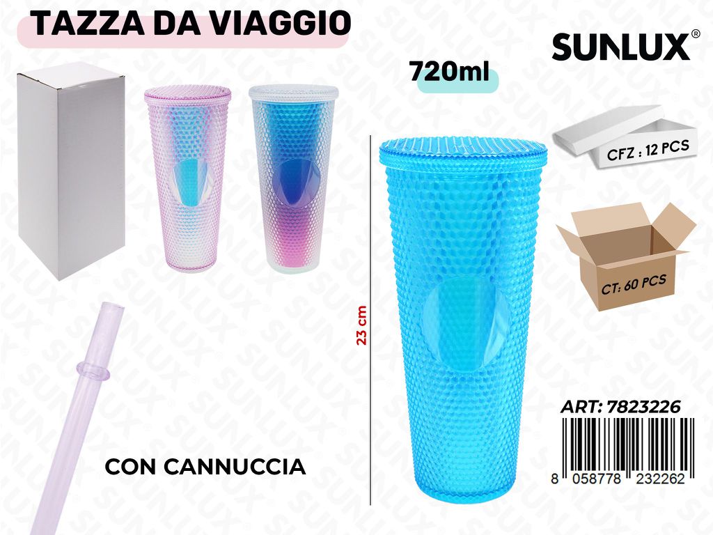 Sunlux Tazza da Viaggio Ass. 720ML 23CM