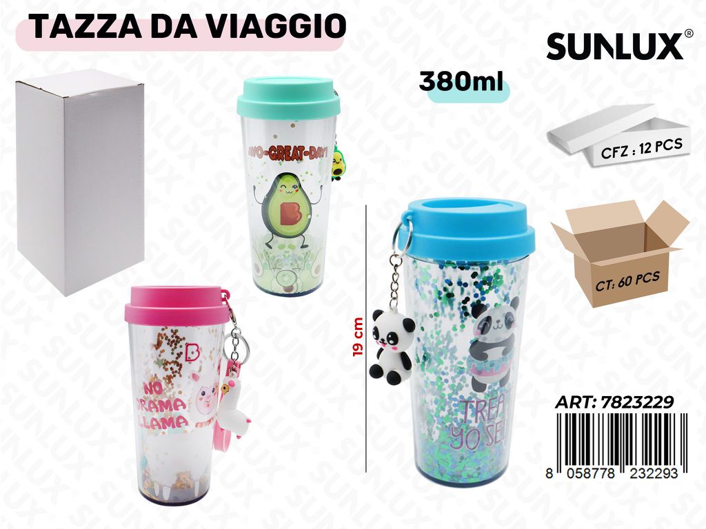 Sunlux Tazza da Viaggio Ass. 380ML 19CM