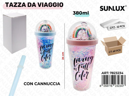 Sunlux Tazza da Viaggio Ass. 380ML 24CM