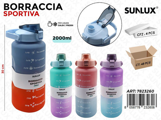 Sunlux Borraccia Sportiva Ass. 2000ML 30CM
