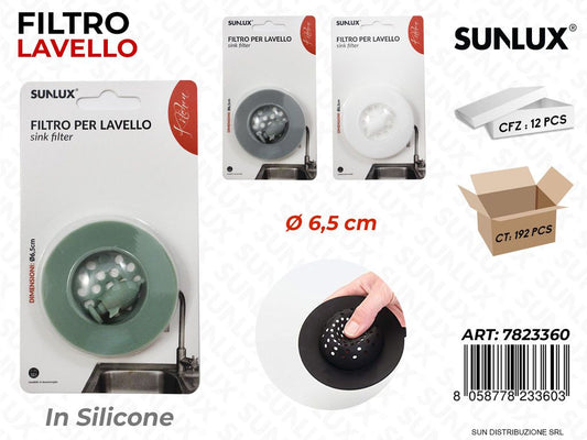 Filtro per Lavello in Silicone Col. Ass. D.6.5CM