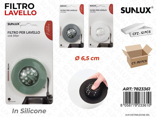 Filtro per Lavello in Silicone Col. Ass. D.6.5CM