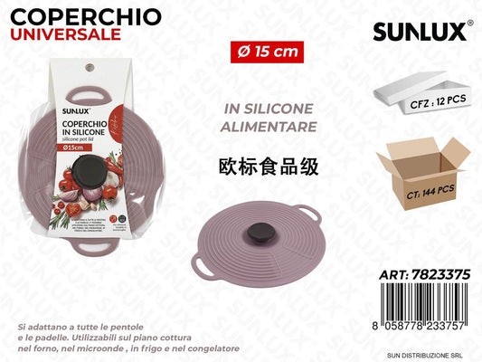 Coperchio Univ. In Silicone D.15Cm