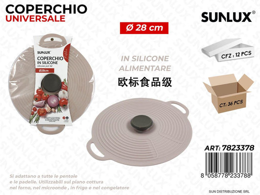 Coperchio Univ. In Silicone D.28Cm