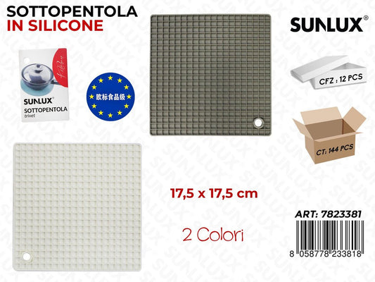 Sottopentola in Silicone 2COL. 17.5*17.5CM
