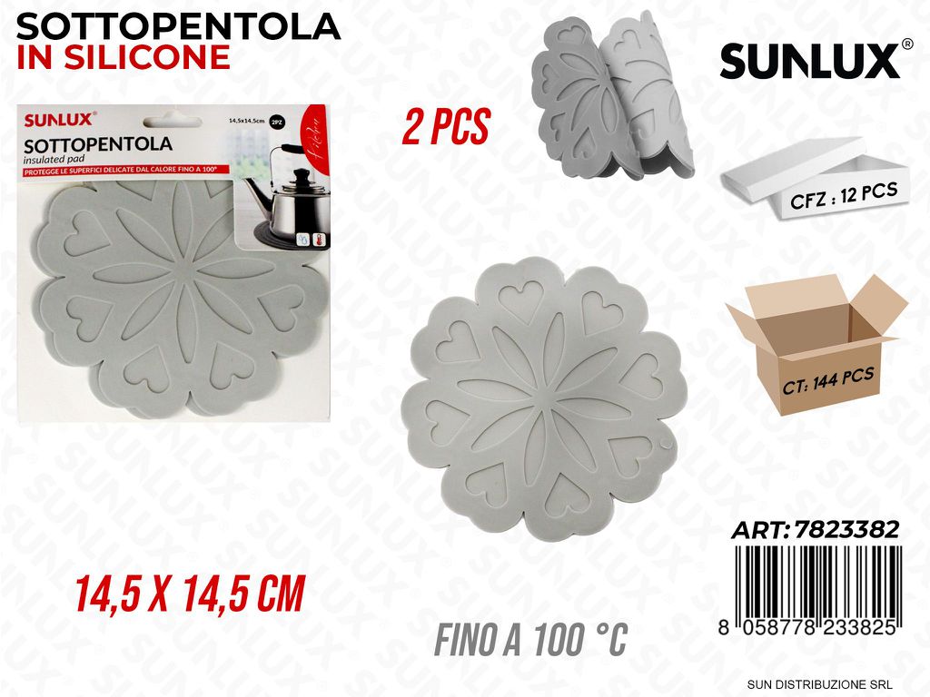 Sottopentola in Silicone 2PCS 14.5*14.5CM