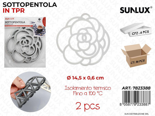 Sottopentola in Tpr 2 Pcs D.14.5*0.6CM