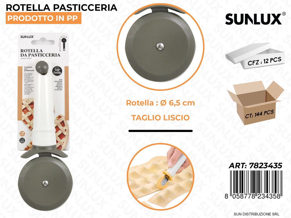 Rotella da Pasticceria in Pp Liscio D.6.5CM