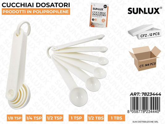 Cucchiai Dosatori in Pp 6 in 1 Mis. Ass.