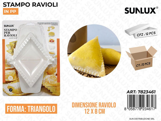 Stampo Ravioli in Pp Triangolo 12*8CM /Pz a 12