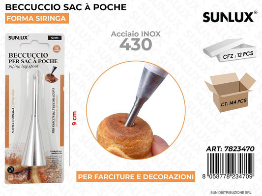 BECCUCCIO SAC A POCHE IN ACCIAIO 430 9CM /PZ DA 12**