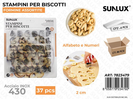 Stampini per Biscotti in Acciaio 430 37PCS