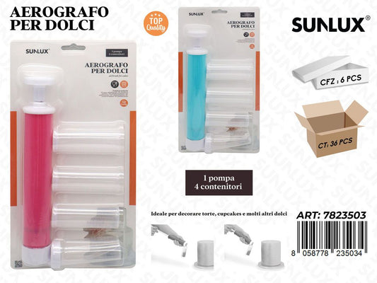 Sunlux Aerografo per Dolci Ass.