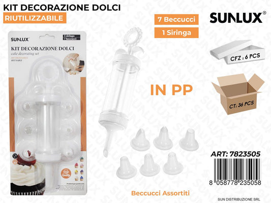 Kit Dec. per Dolci 7BEC. in Pp 1SIRINGA