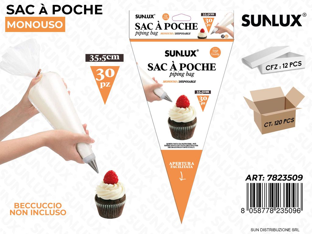 Sac a Poche Monouso 30PCS 35.5CM