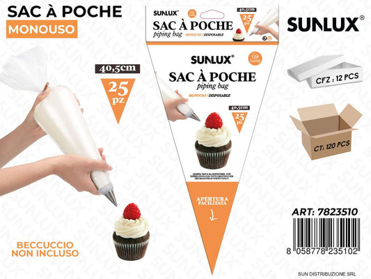 Sac a Poche Monouso 25PCS 40.5CM