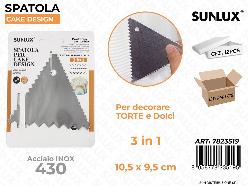 Spatola per Cake Design Acciaio 430 10.5*9.5CM